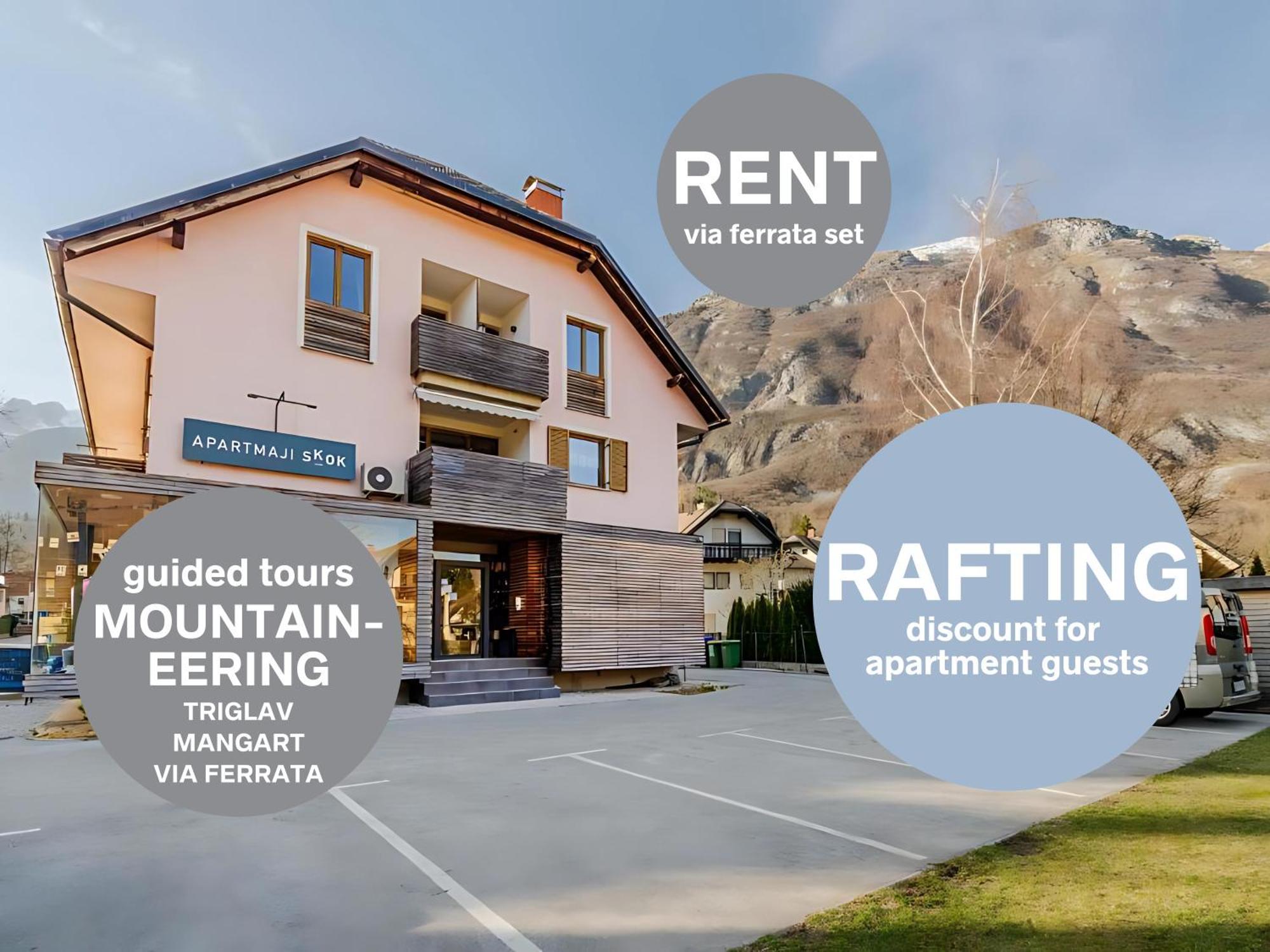Apartments Skok With Rafting And Free Parking Bovec Ngoại thất bức ảnh